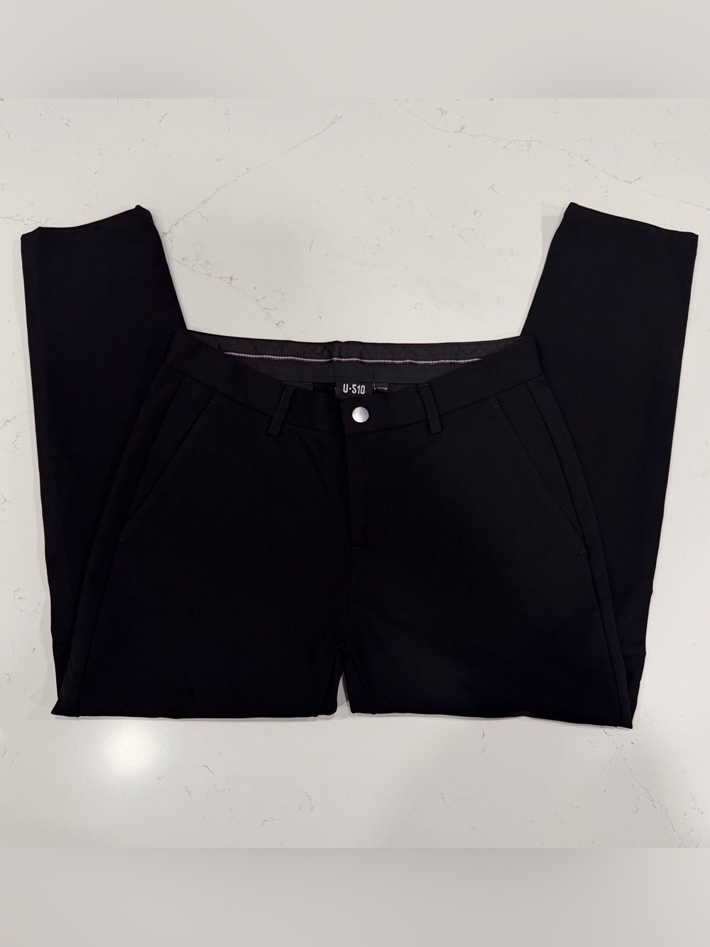 Under 5’10 Men’s Black Stretch Chinos 30x25